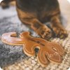 Hundleksak i Läder från Swaggin Tails med hund