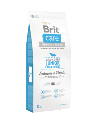 Brit Care Grain-free Junior Large Salmon & Potato 12 kg