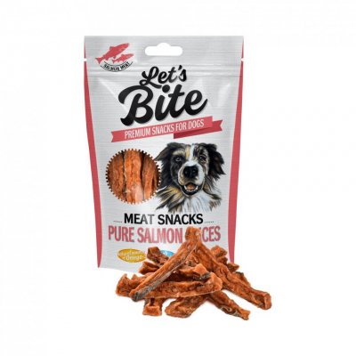 Lets Bite Meat Snacks, Pure Salmon Slices