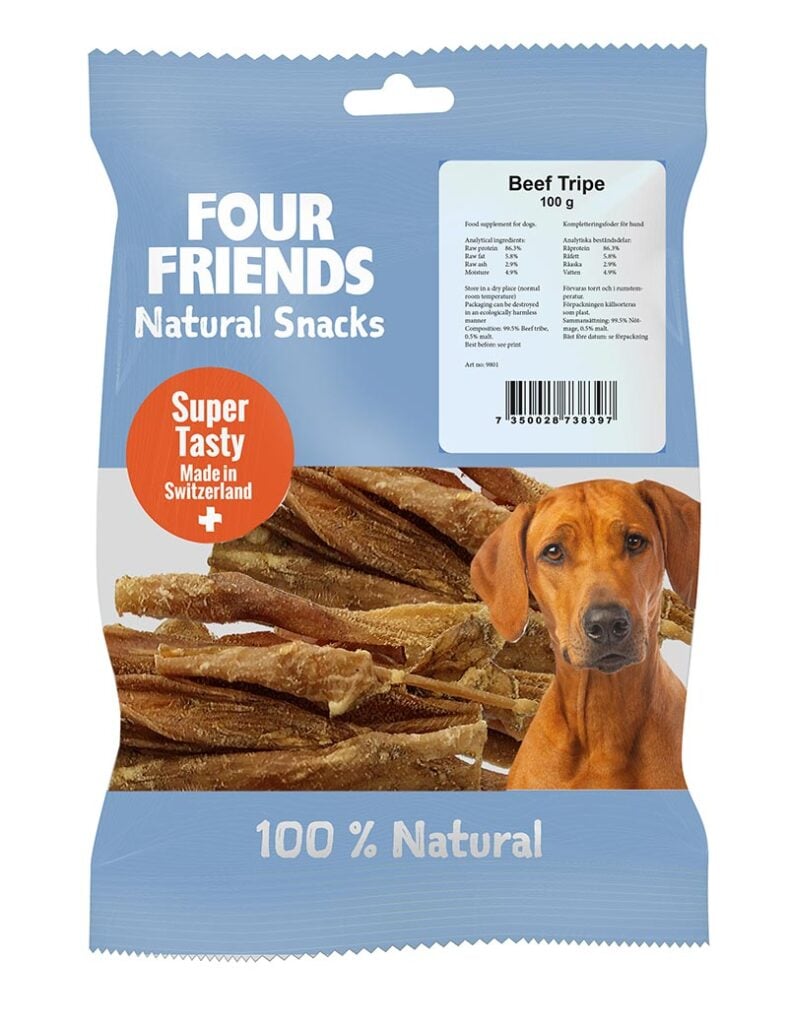 Four Friends Natural Snacks Beef Tripe white