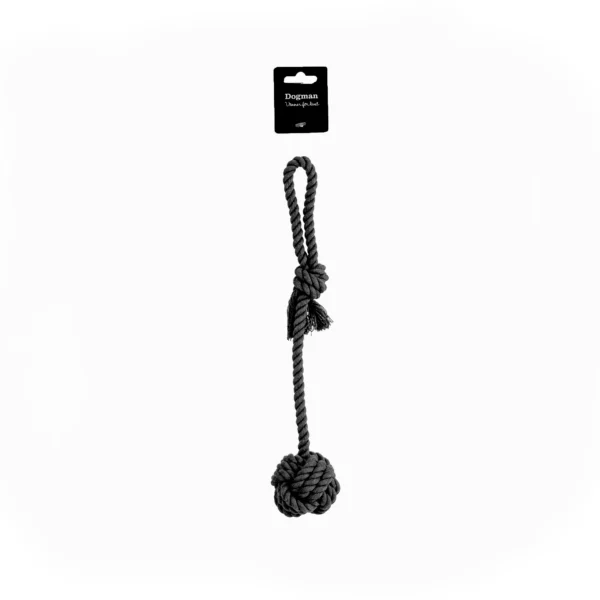 Leksak Repboll med handtag Svart