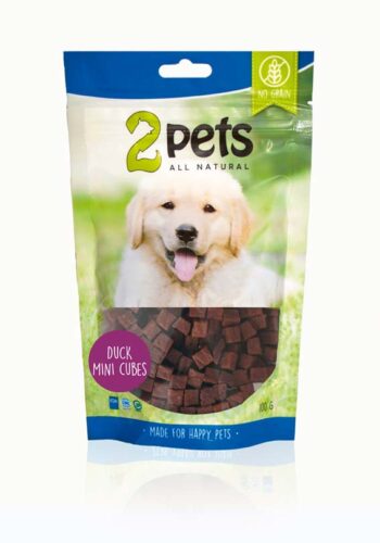 2pets Dogsnack Duck MiniCubes 100g